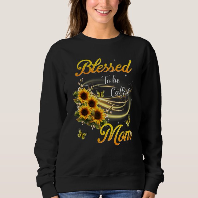 Sudadera Bendecido Por Ser Llamado Mamá Día de la Madre Gir (Anverso)