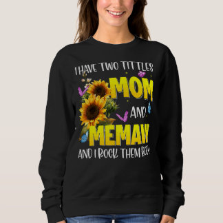 Sudadera Bendecido Por Ser Llamado Memaw Sunflower Memaw
