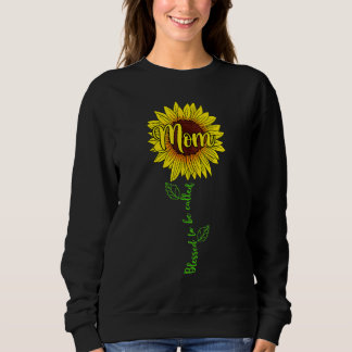 Sudadera Bendecido Ser Llamado Mamá Día de la Madre Girasol