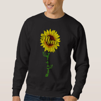 Sudadera Bendecido Ser Llamado Mamá Día de la Madre Girasol