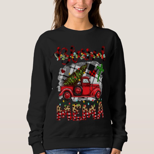 Sudadera Bendecidos De Ser Llamados Camión Rojo Navidades M (Anverso)