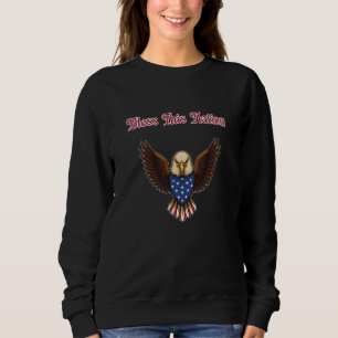 Sudadera Bendice a esta nación oración patriótica americana