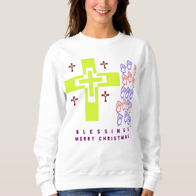 Sudadera bendiciones de Dios (Anverso)