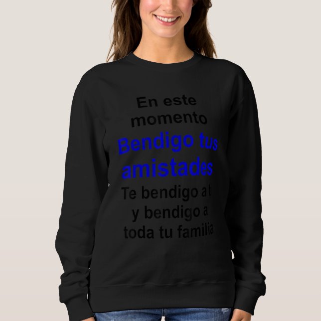 Sudadera Bendiciones de Jesús Serie Multilingüe (Ve Español (Anverso)