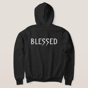 SUDADERA "BENDIGADO" 303TATTOO HOODIO POSTAL NEGRO