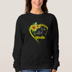Sudadera Bendita De Ser Llamada Abuela Sunflower Abuela Mot