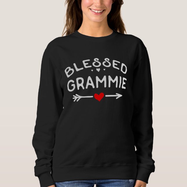 Sudadera Bendita Grammie Heart Arrow Dulce abuela (Anverso)