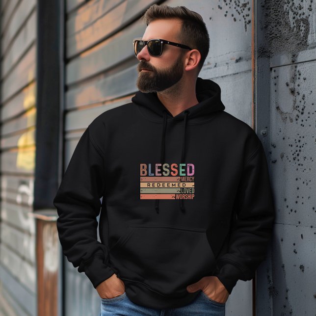 Sudadera Bendita, misericordia, redimida, querida y adorada (Subido por el creador)