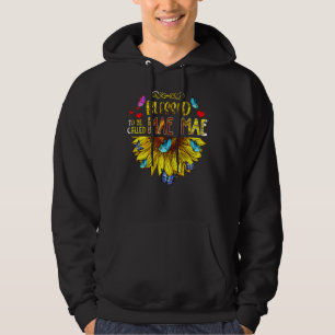 Sudadera Bendita por ser llamada D de madre de girasol Mae 
