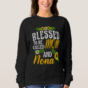 Sudadera Bendita Por Ser Llamada Mamá Y Nona Thanksgiving C
