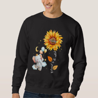Sudadera Bendita Por Ser Llamada Mami Elephant Sunflower Mo