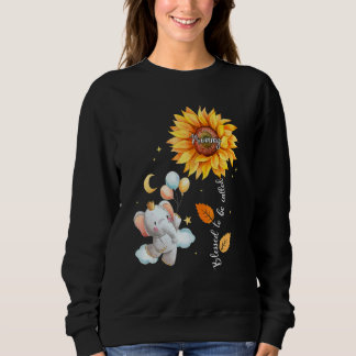 Sudadera Bendita Por Ser Llamada Mami Elephant Sunflower Mo