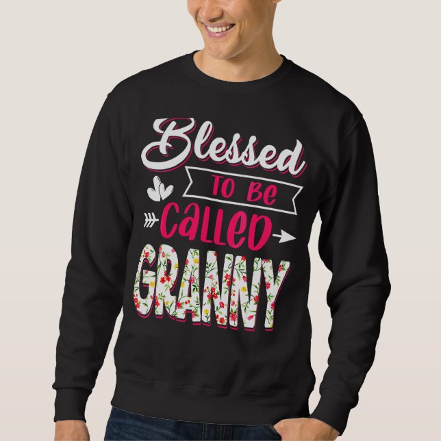 Sudadera Bendita sea llamada disfraz del día de la abuela (Anverso)