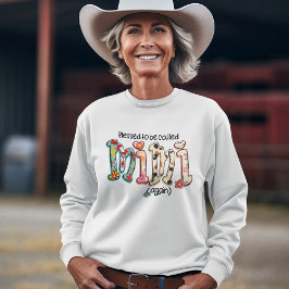 Sudadera Bendita sea llamada Mimi otra vez tipografía