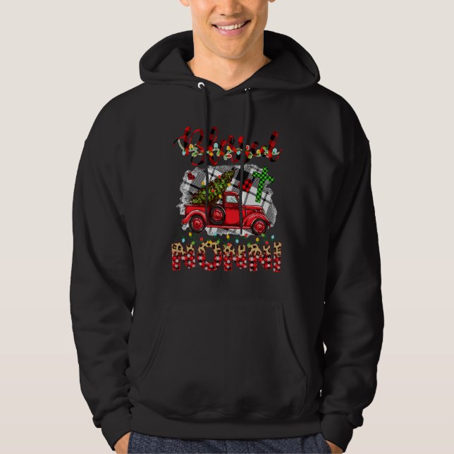 Sudadera Bendito De Ser Llamado Camión Rojo Navidades Nonni (Anverso)
