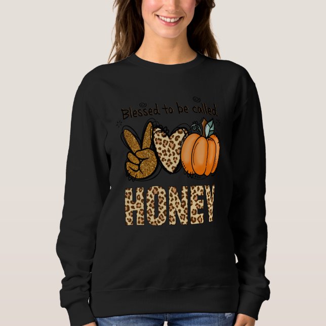 Sudadera Bendito De Ser Llamado Honey Leopard Pumpkin Chris (Anverso)