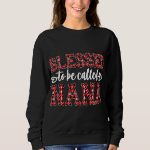 Sudadera Bendito De Ser Llamado Nana Red Plaid Navidades De
