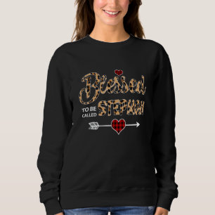 Sudadera Bendito De Ser Llamado Stepmom Leopard Red Plaid M