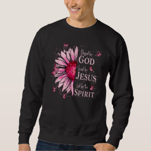 Sudadera Bendito Por Dios - Amado Por Jesús Girasol Rosa