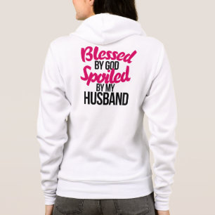 Sudadera Bendito por DIOS malcriado por mi esposo