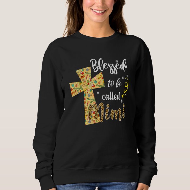 Sudadera Bendito ser llamado Mimi Cross Navidades de Madre (Anverso)