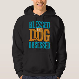 Sudadera Bendito y obsesionado con perros Diseño vintage de
