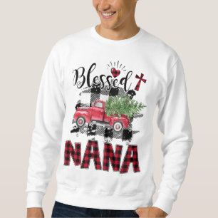 Sudadera Benditos Navidades de Nana Red-plaid