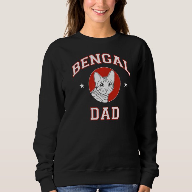 Sudadera Bengal Cat Dad (Anverso)