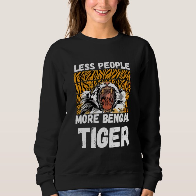 Sudadera Bengal Tiger Less People Tiger Head Leopard Africa (Anverso)