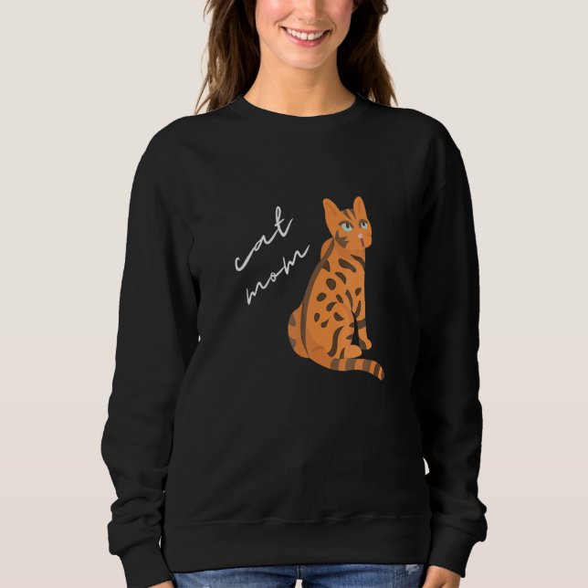 Sudadera Bengala Cat Mom Para Cat (Anverso)