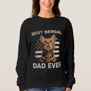 Sudadera Bengala Gato BEST BENGAL CAT PADRE ALGUNA VEZ Grac