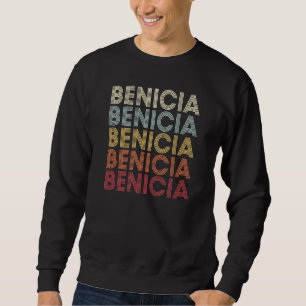 Sudadera Benicia California Benicia CA Retro Vintage Textos