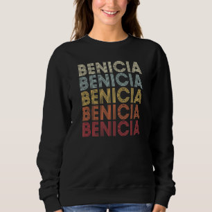 Sudadera Benicia California Benicia CA Retro Vintage Textos