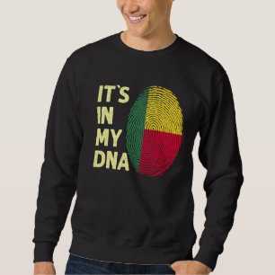Sudadera Benín En Mi Dna, El Equipo Beninés De Bandera De B