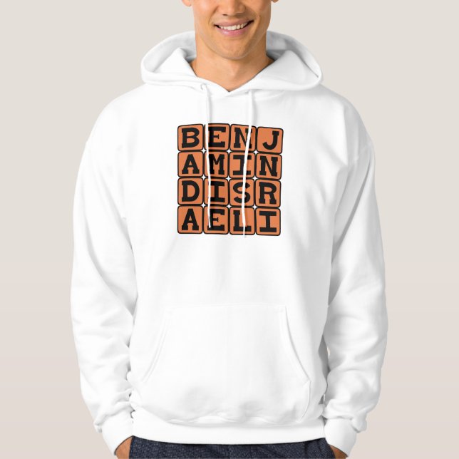 Sudadera Benjamin Disraeli, político británico (Anverso)