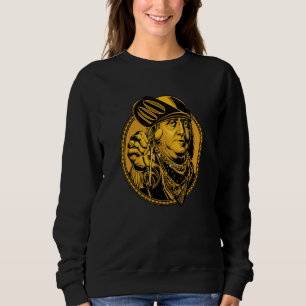 Sudadera Benjamin Franklin Money Gangster Estética Edgy St