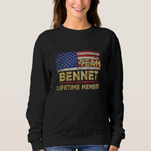 Sudadera Bennet Apellido Equipo de envío Bennet Lifetime Mi