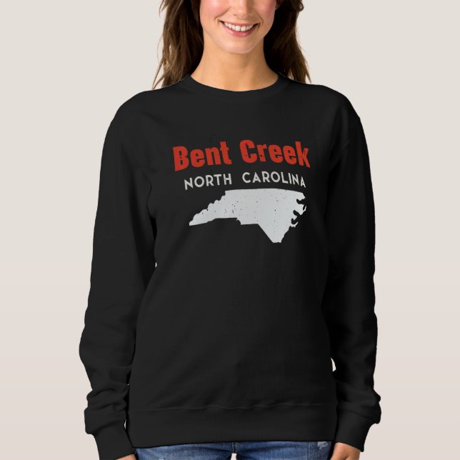 Sudadera Bent Creek and Hildebran North Carolina USA State  (Anverso)