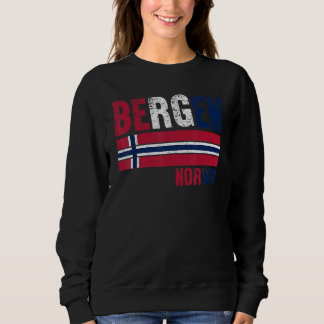 Sudadera Bergen Noruega Bandera Noruegos Hombres Mujeres Ni