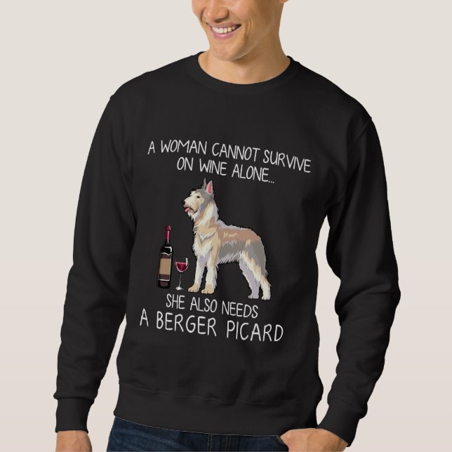 Sudadera Berger Picard Y Wine Dog (Anverso)