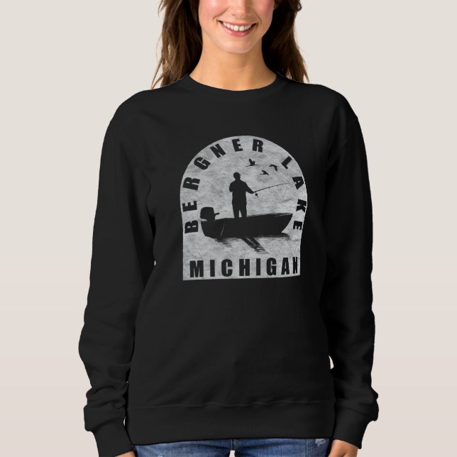 Sudadera Bergner Lake Fishing Michigan (Anverso)