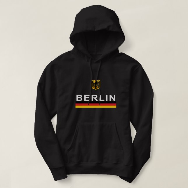 Sudadera Berlín, Alemania Diseño Retro Deportes (Diseño del anverso)