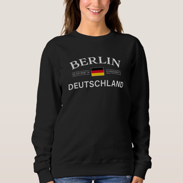 Sudadera Berlín Deutschland coordina Alemania (Anverso)