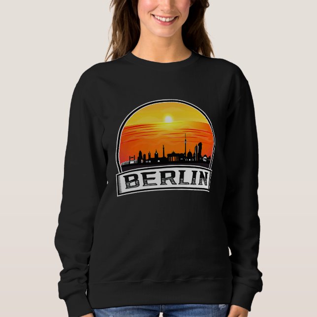 Sudadera Berlin Germany Sunset Skyline (Anverso)