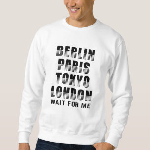 Sudadera Berlín París Tokio Tokio Ciudad de Londres regalo 