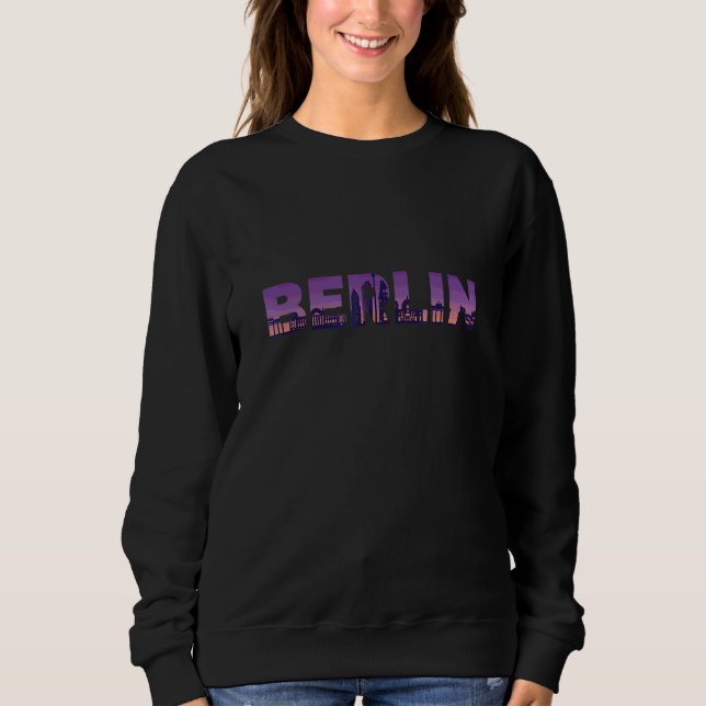 Sudadera Berlin Skyline Quote Colorful Berlin Design (Anverso)