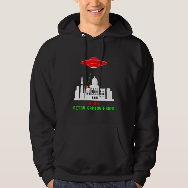 Sudadera Bern Invasion Retro Gaming Con Ufo (Anverso)