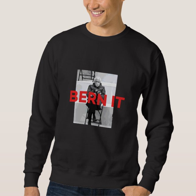 Sudadera Bern It Bernie Sanders Meme Mittens Chair Inaues (Anverso)