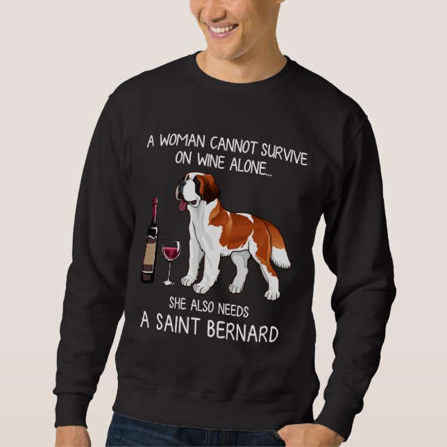 Sudadera Bernard Y Wine Dog Fed (Anverso)