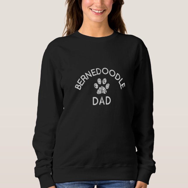 Sudadera Bernedoodle Dad White Dolresress Paw Zip (Anverso)